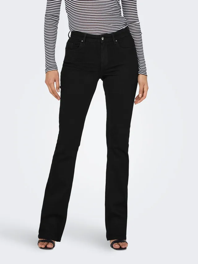 ONLY ONLBLUSH Średnia talia Krój flared Jeans - 15324908