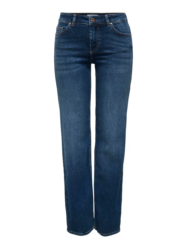 ONLY ONLBLUSH Średnia talia Krój prosty Jeans - 15344167