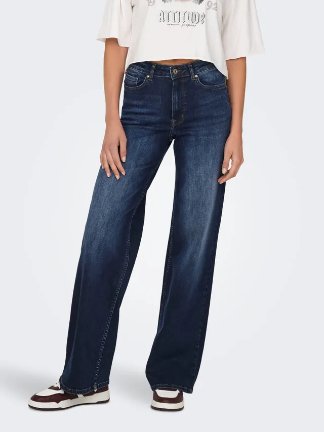 ONLY ONLMADISON Wysoka talia Krój wide leg Jeans - 15318405